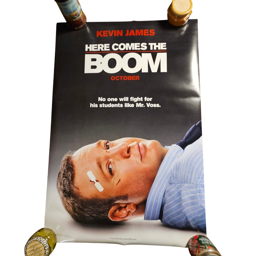 Here Comes The Boom‎ 2012 Promo Movie Poster 27x40 Kevin James, Salma Hayek